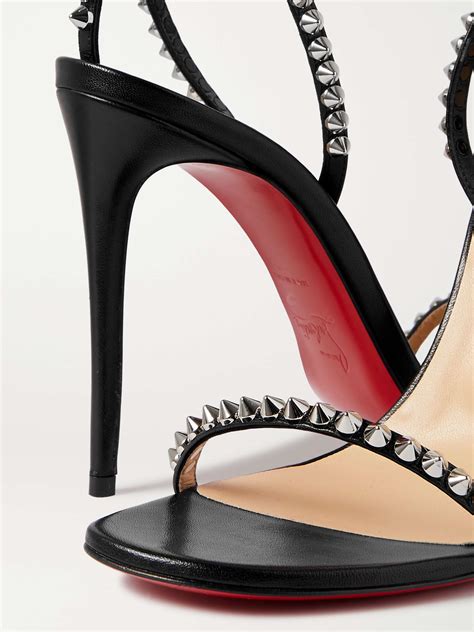 CHRISTIAN LOUBOUTIN So Me 100 Studded Leather Sandals NET A PORTER