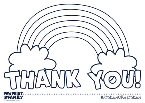 To get your copy of my printable thank you coloring pages, just click on the images below. Thank You Colouring Sheet | Pawprint Family