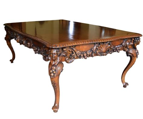 Parquet brazilian jacaranda guaruja dining table by jorge zalszupin. ~ Antique Italian Dining Room Set with Table, Chairs ...