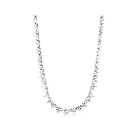 Graduated Riviera Diamond Necklace Baileys Fine Jewelry