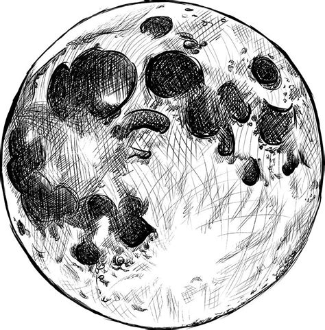 Imagine Similar Moon Drawing Planet Drawing Nature Sketch