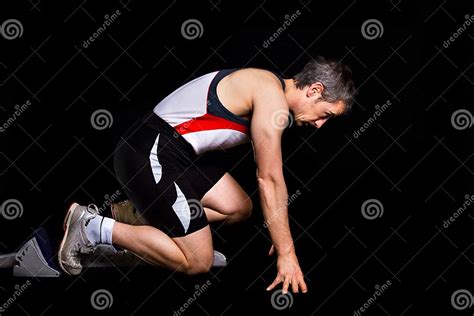 Sprinting Start Position Stock Photo Image Of Fitness 22985724