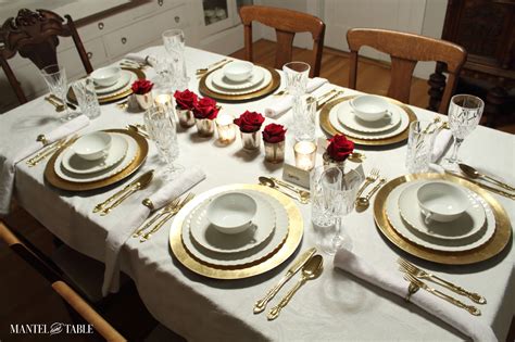 How To Set A Beautiful Formal Table Its Easy Mantel And Table