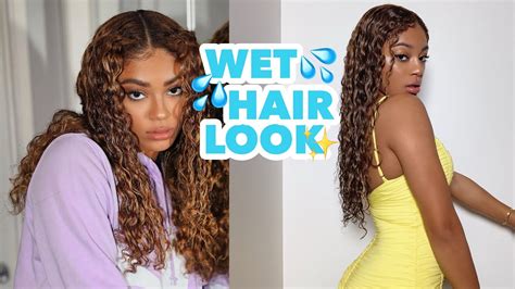 The ‘wet Hair Look’ On Curly Hair Tutorial Jasmeannnn Youtube