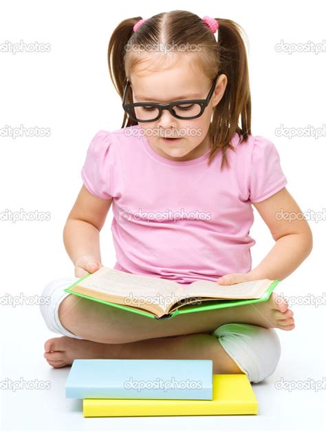Little Girl Is Reading A Book Stock Photo By ©kobyakov 25794679