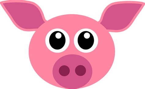 Cerdo Rosado Linda Gráficos Vectoriales Gratis En Pixabay Abrazos