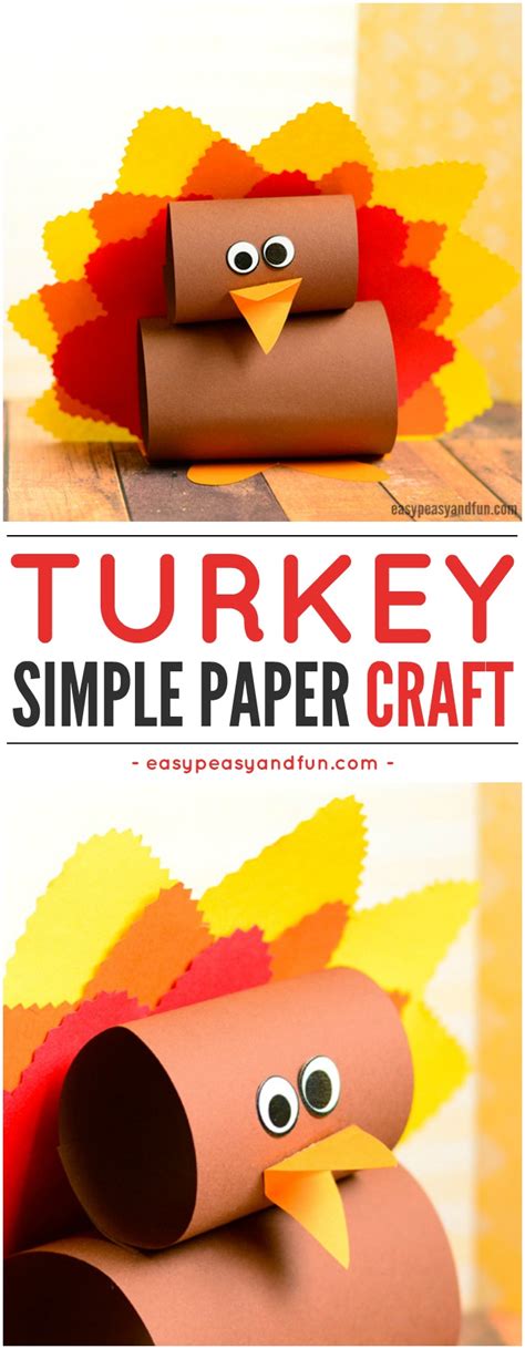 Simple Paper Turkey Craft Ôn Thi Hsg