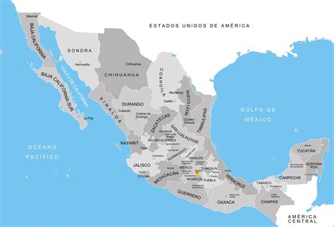 Estados De México Listado Y Mapa 2024 — Saber Es Práctico