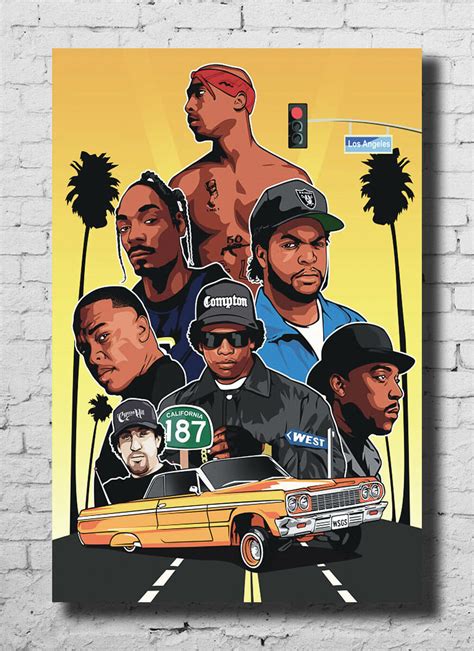 West Coast Rappers Poster