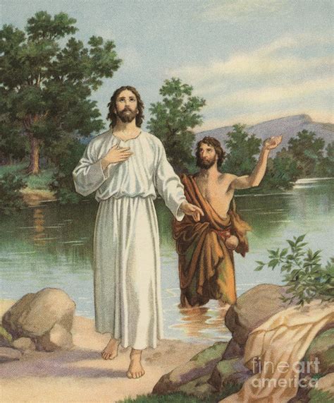 Baptism Of Jesus Christ Painting