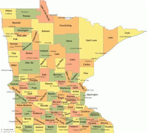 Mn State Map Of Cities Printable Map