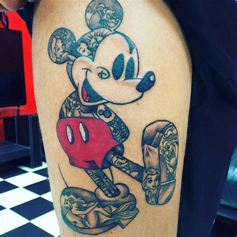 Mickey Mouse Tattoo Disney Tattoos Mouse Tattoos Mickey Mouse Tattoos