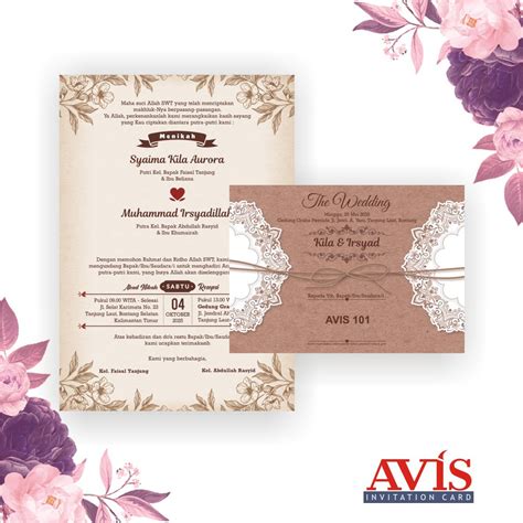 Tetapi, dalam membuat sebuah undangan pernikahan, anda juga harus dapat. Blangko Kartu Undangan Pernikahan Avis 101 Terbaru Harga Murah Best Seller | Shopee Indonesia