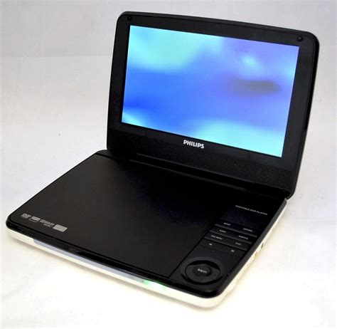 Philips Pd900037 9 Lcd Widescreen Portable Dvd Player Whiteblk Car