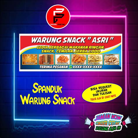 Contoh Banner Makanan Ringan Contoh Spanduk Warung Sembako Gratis