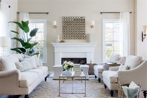 Transitional Living Room Neutral And Calming Traditional Living