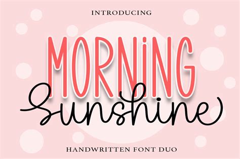 Morning Sunshine Font By Wahyu Studio · Creative Fabrica