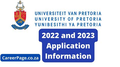 University Of Pretoria Application 2022 And 2023 Info Za