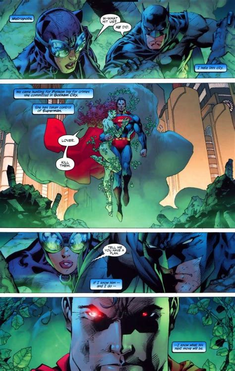 Superman And Poison Ivy Vs Batman And Catwoman Batman Comic Art Comic