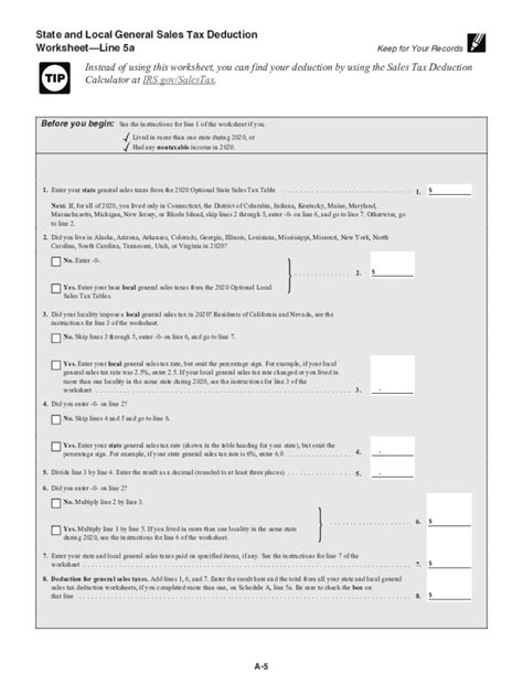 Irs Instructions 1040 Schedule A 2020 2022 Fill Out Tax Template