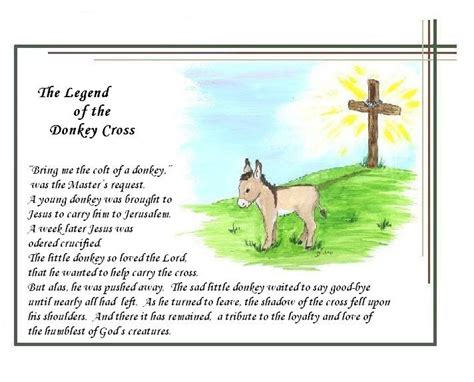 Legend Of The Donkey Cross The Donkey Easter Donkey Donkey