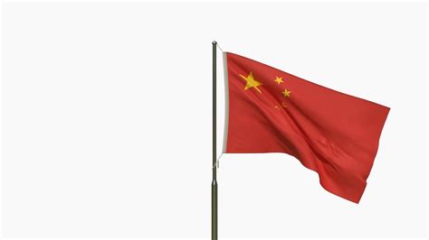 3d Animated China Flag Turbosquid 1795620