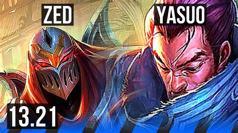 Zed Vs Yasuo Mid Comeback 16m Mastery 500 Games Euw Master