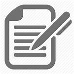 Icon Contract Document Transparent Write Pen Icons