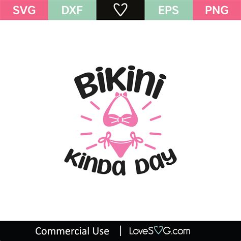 Bikini Kinda Day SVG Cut File Lovesvg Com