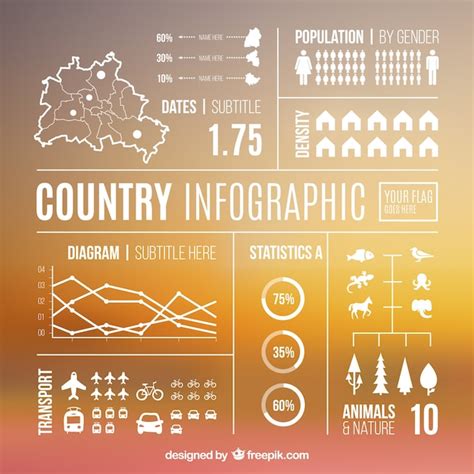 Free Vector Country Infographic