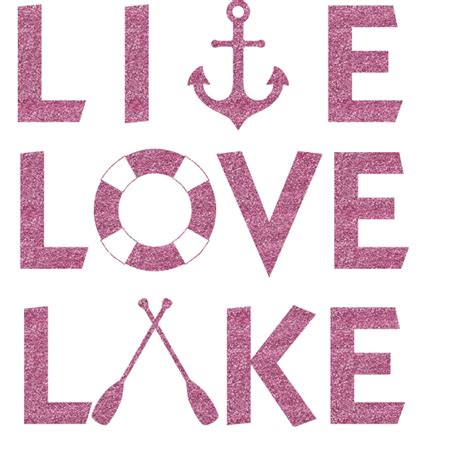 Lake House Quotes And Sayings Glitter Sticker Decal Up To 9x9