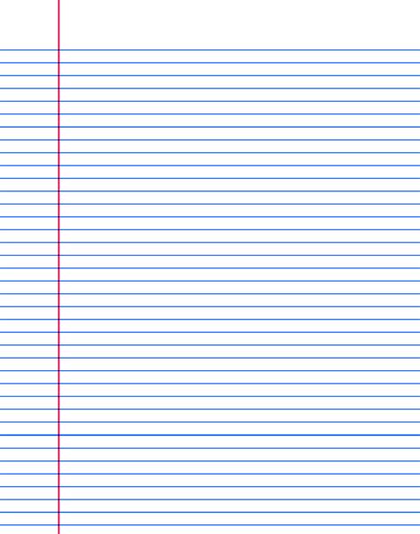 Printable Wide Ruled Paper