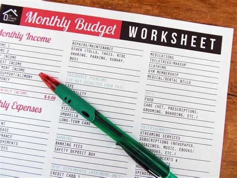 Information to help you plan next month's budget. Printable Monthly Budget Worksheet