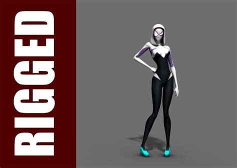 Spider Gwen Rig Free 3d Model Rigged Cgtrader