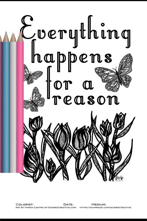 Scribo Creative Inspire 13 Everything Happens For A Reason