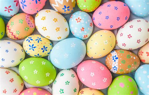 Wallpaper Eggs Easter Spring Easter Eggs Decoration Pastel Colors
