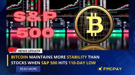 Bitcoin Maintains More Stability Than Stocks When Sandp 500 Hits 110 Day