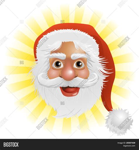 Santa Claus Face Vector And Photo Free Trial Bigstock