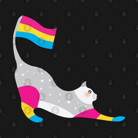 Pansexual Pride Cute Sparkly Pastel Rainbow Cat Pansexual Pride Long Sleeve T Shirt Teepublic