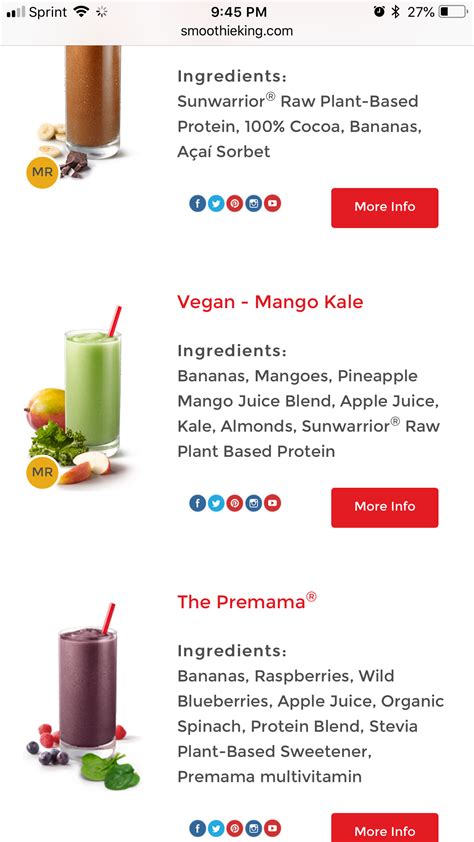 Smoothie King Mango Kale Recipe - Find Vegetarian Recipes