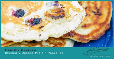 Blueberry Banana Protein Pancake