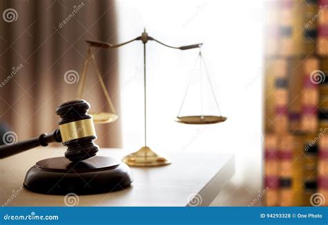 Gavel And Legal Judge Gavel Scales Of Justice And Law Working On Stock