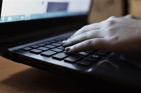Free Stock Photo Of Computer Hand Laptop
