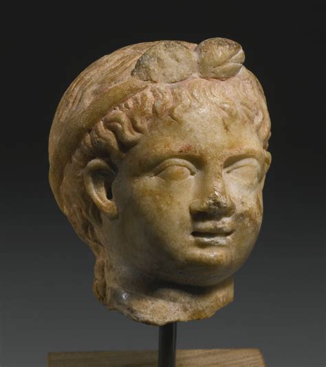 A Roman Marble Head Of A Boy Circa 1st Century Ad Ancient Rome