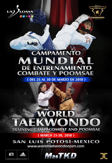Officially endorsed by world taekwondo! Campamento Mundial y World Taekwondo Open 2018
