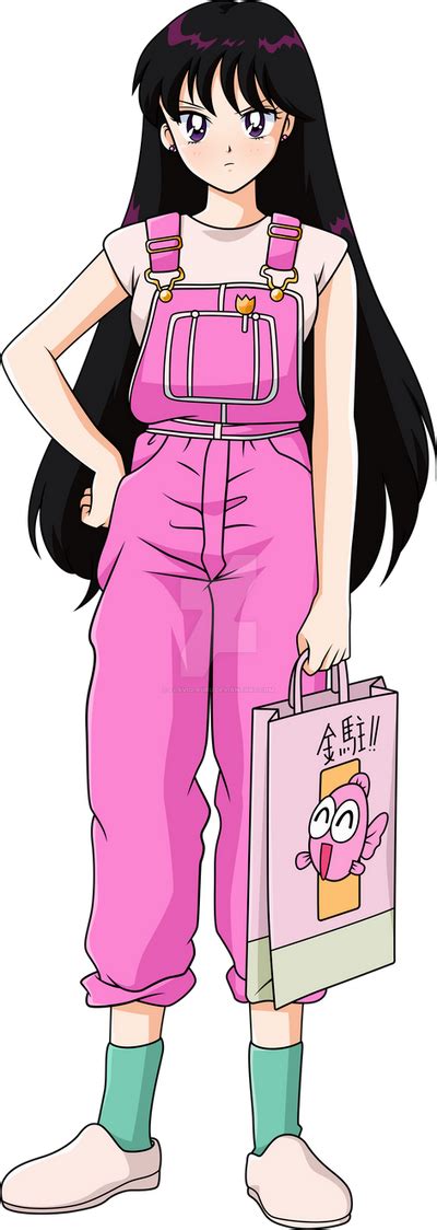 Rei Hino Pink Overalls Vector By Flavio Ruru On Deviantart Sailor