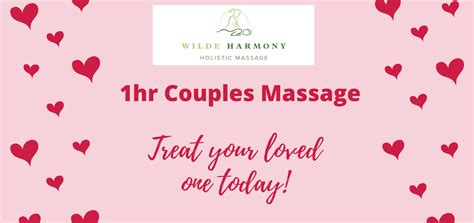 Couples Massage Gift Vouchers Wilde Harmony Holistic Massage