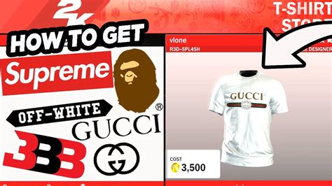 How To Get Gucci Bape And Supreme On 2k18 Youtube