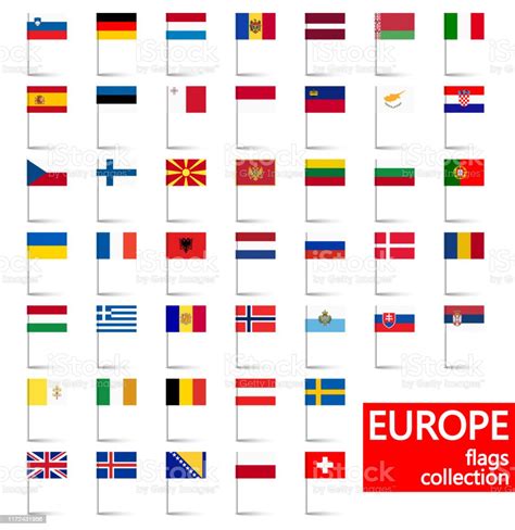 All Country Flags Of Europe Stock Illustration Download Image Now