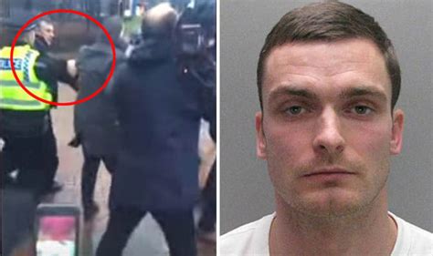 Adam Johnson's father appears to grab reporter during scuffle after son